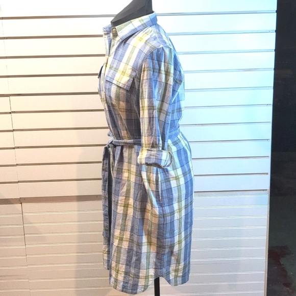 L.L. Bean Women's Signature Camp Shirt Dress, Button-Front Size Medium NWOT35 - Picture 3 of 10